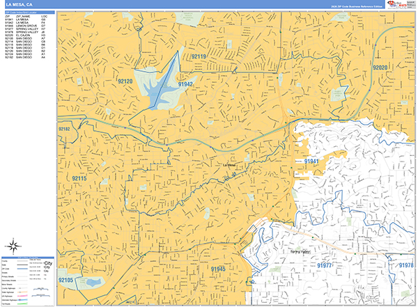La Mesa Map Basic Style